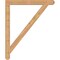 Ekena Millwork Traditional Craftsman Smooth Bracket, Western Red Cedar, 3 1/2"W x 38"D x 46"H BKT04X38X46TRA04SWR - alternate 3